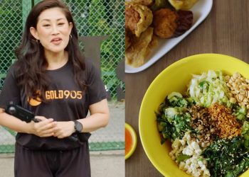 On the taste trail: Malaysian-style thunder tea rice and fried yong tau foo after a scenic Punggol walk