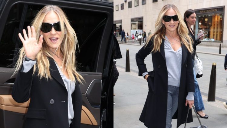 Sarah Jessica Parker Ushers in Subdued Spring Styling While Out in NYC